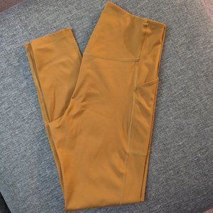 Girlfriend Collective High Rise Compressive Pocket Leggings Saddle Medium